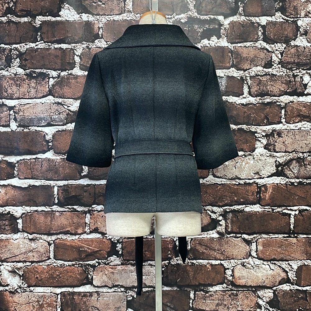 Amber Sun Jacket Women's M Medium Grey Black Buttons Collar - Picture 12 of 16